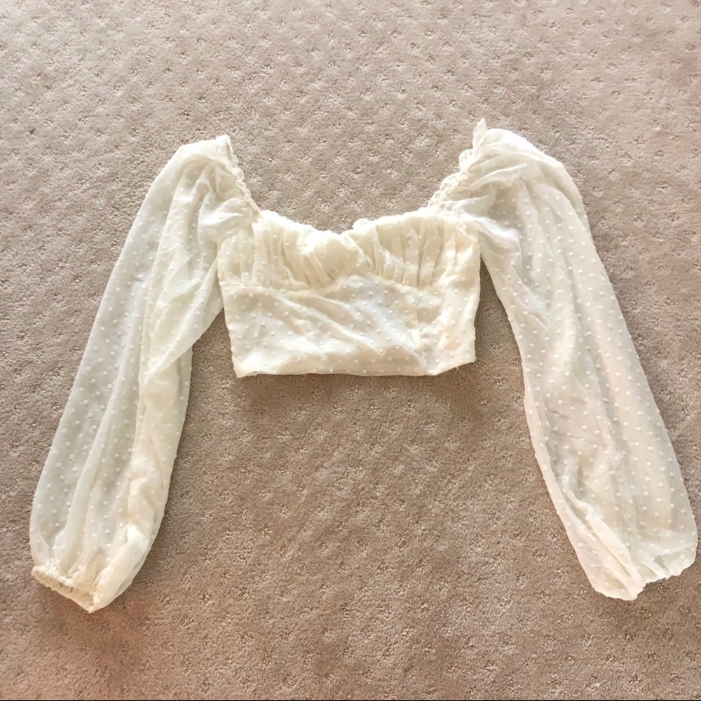 Forever 21 Long Sleeve Crop Top